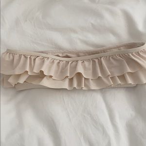 Boys + Arrows Ruffle Bandeau Bikini Top